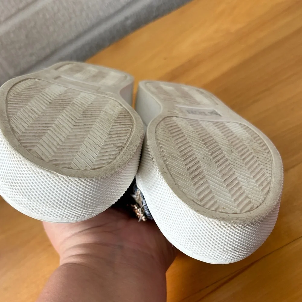 Kurt Geiger London Mini Liviah Leather Snakeskin Sneakers Toddler Size 12M EU 30